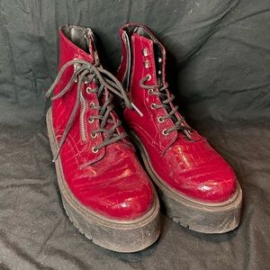 Steve Madden platform ankle boots